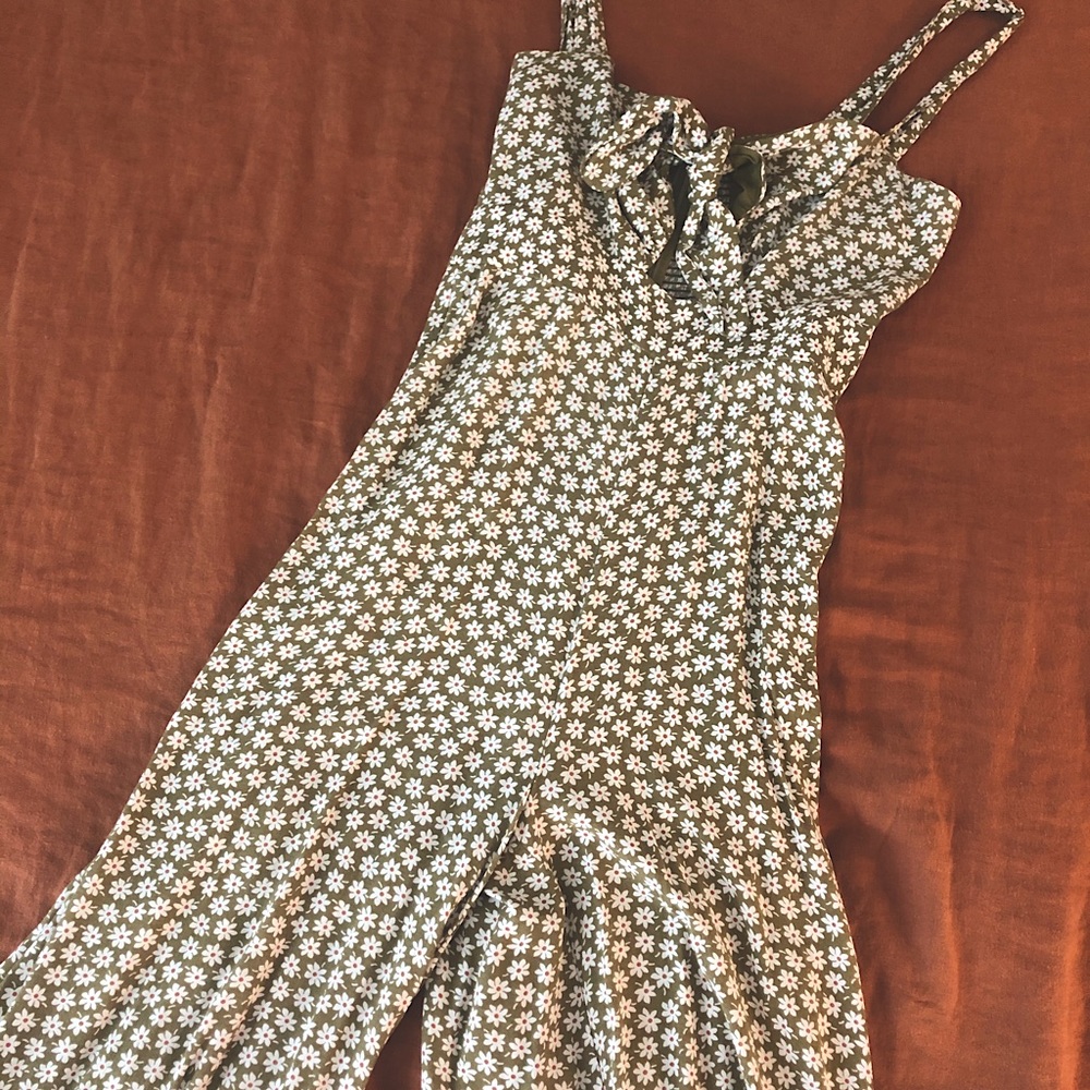 Madewell flowery jumpsuit
